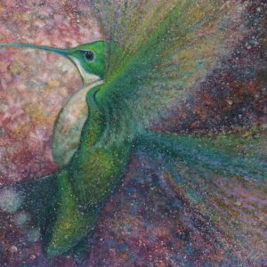 "Hummer I" 19" x 25" Watercolor on Torchon Paper