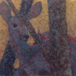 Artist Robyn Ryan Deer Acrylic Layers Painting