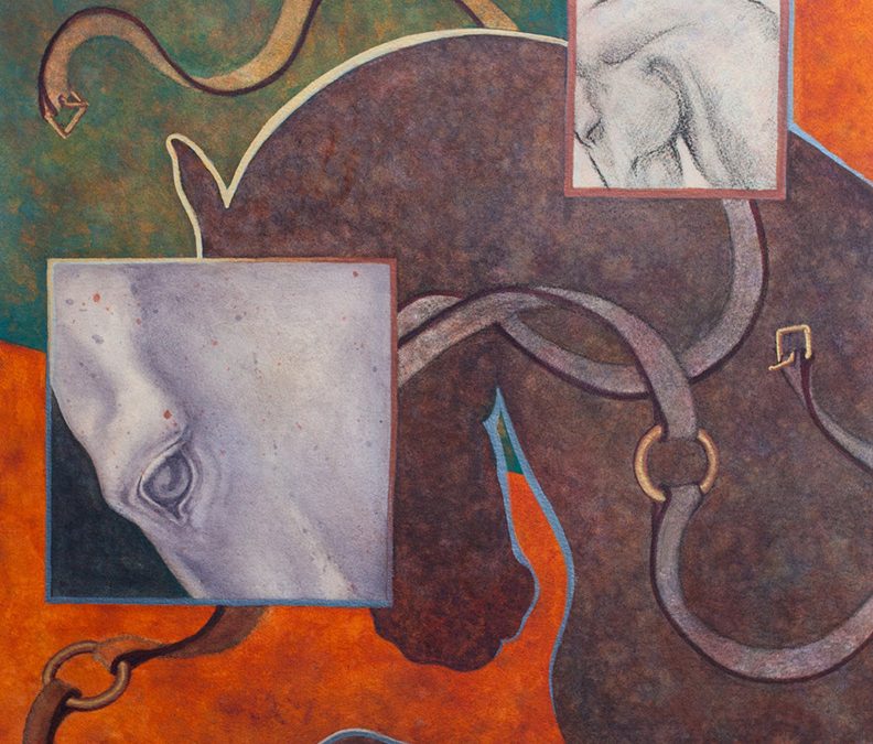 “Echoes I” at Gallery Flux “Art of the Horse Exhibit”