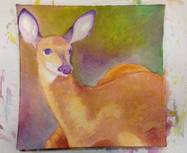 Deer Under Painting