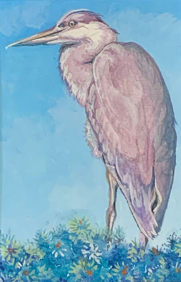 Robyn Ryan Blue Heron watercolor