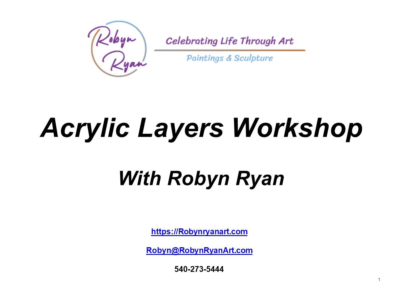 Acrylic Layers Workshop handout